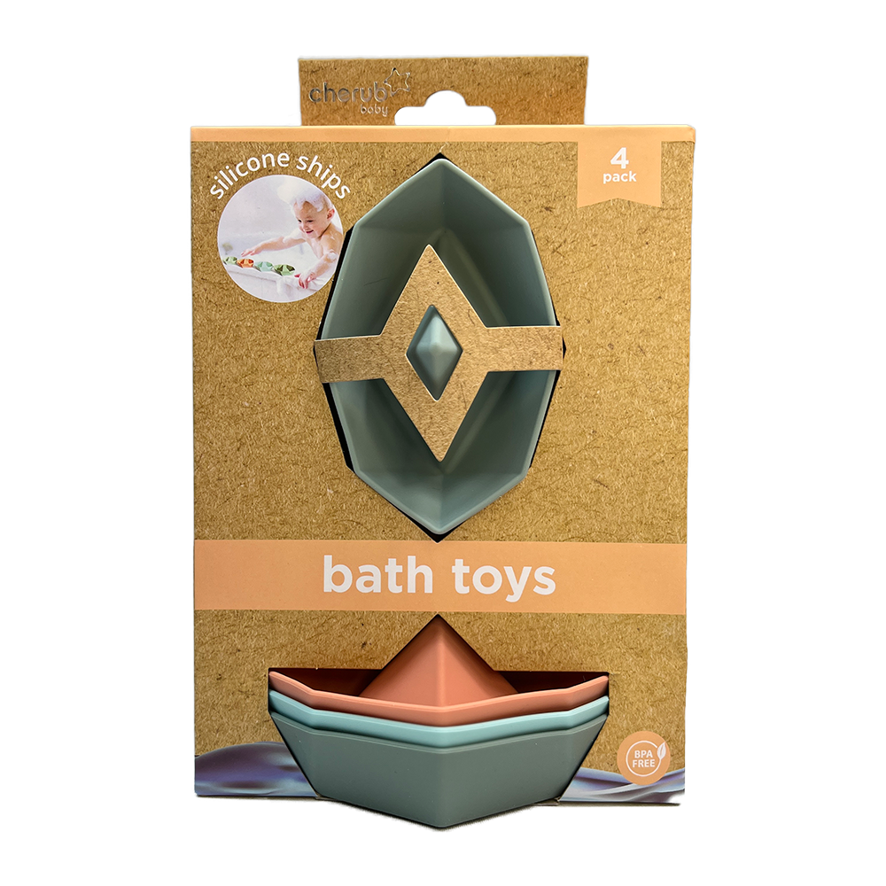 Silicone Toy Ships 4PK