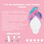 Hair towel wrap with features and benefits