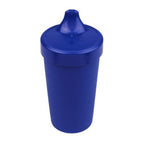 Blue sippy cup on a white background