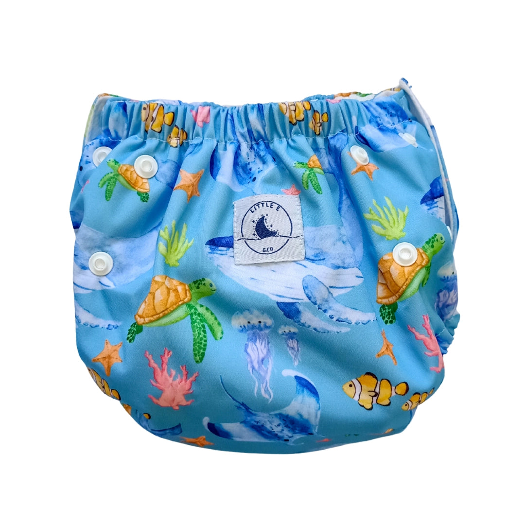 Reusable Swim Nappy blue