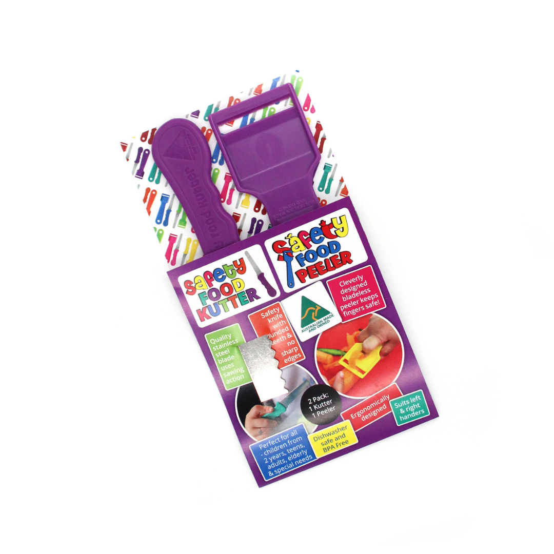 Twin Pack Safety Food Kutter and Safety Food Peeler