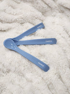 kids silicone spoon in light blue