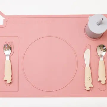 Montessori Mates Silicone Placemat in pink